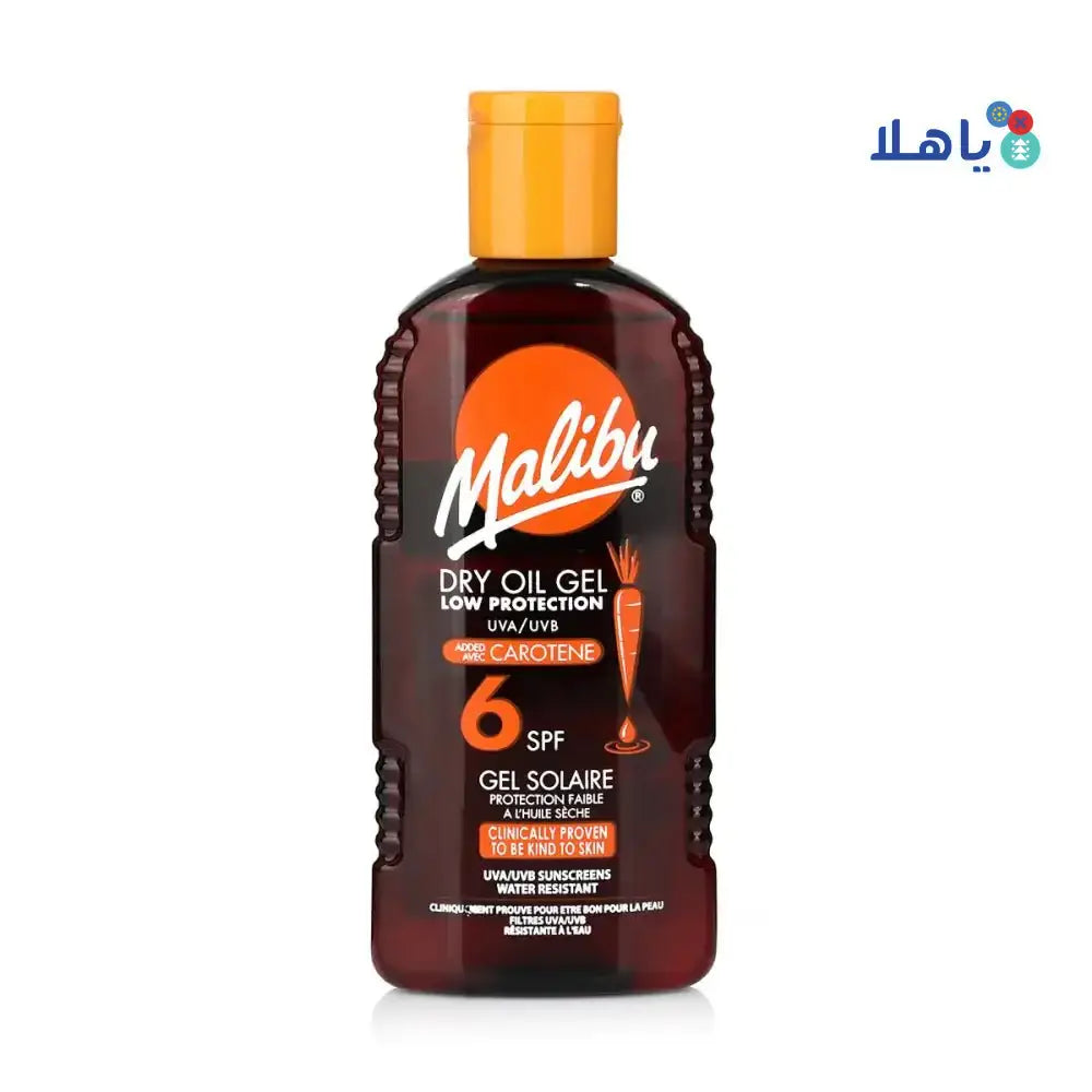 MALIBU - Malibu Dry Oil Gel SPF6 Carotene 200Ml - Pharmazone - 