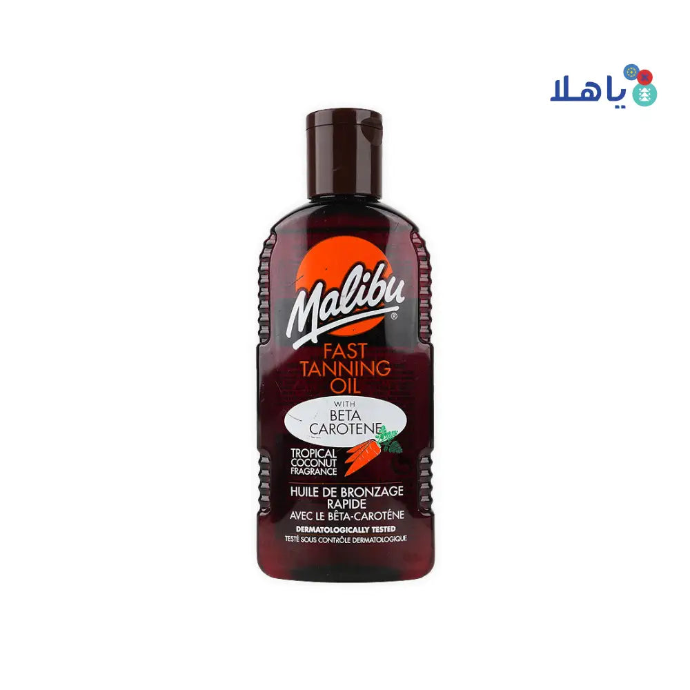 MALIBU FAST TANNING OIL BETA CAROTENE 200ML