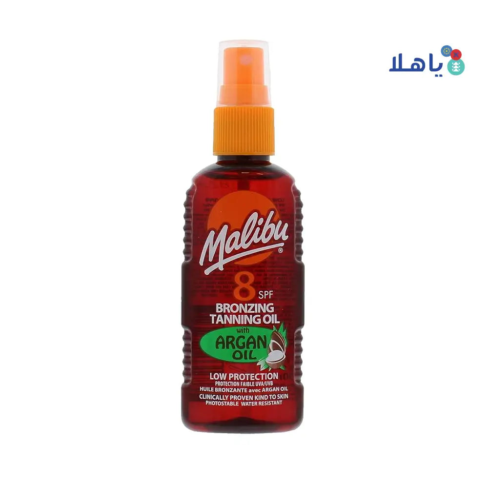 MALIBU TANNING OIL WITH ARGAN OIL SPF8 200ML