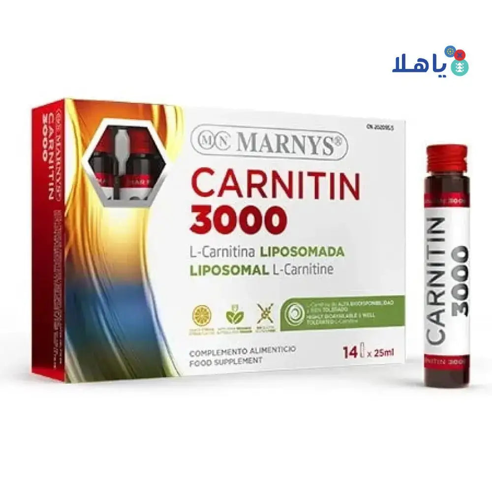 MARNYS - Marnys Carnitine 3000 14x25ml - Pharmazone - 