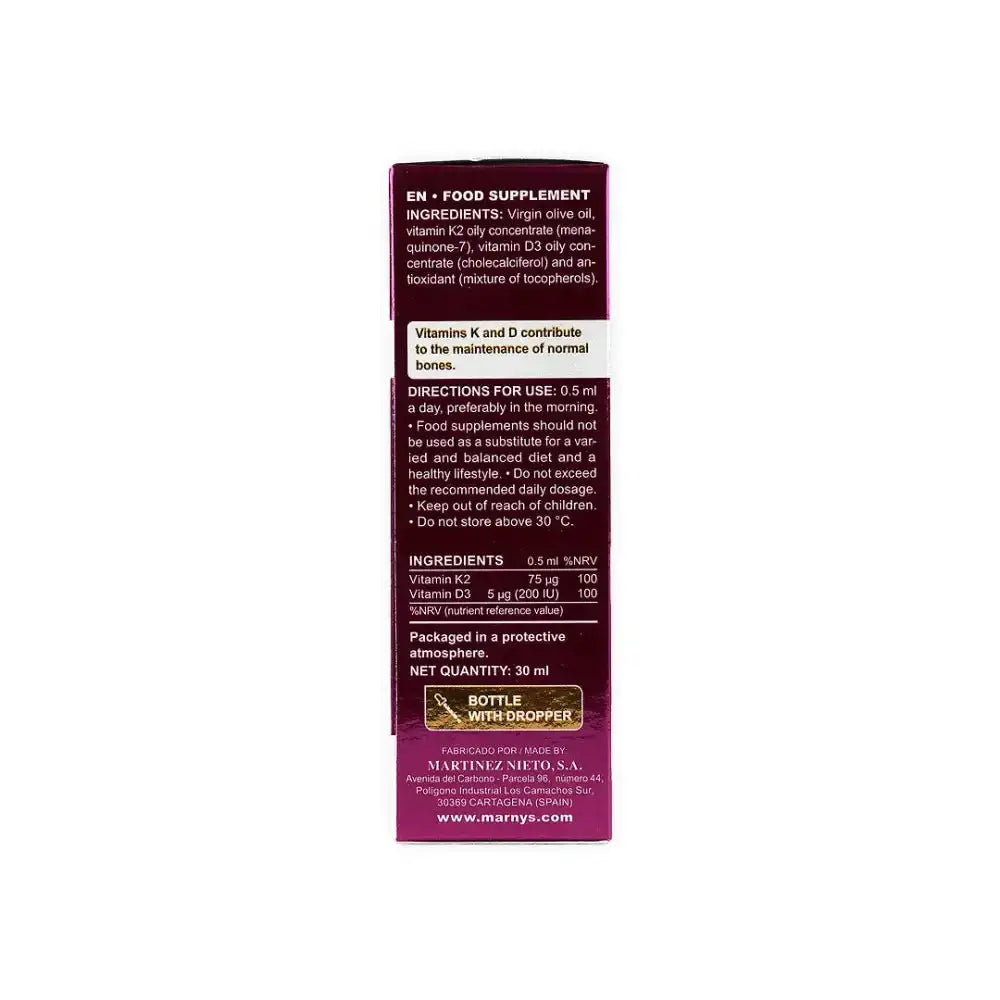 MARNYS - Marnys Vitahelp K2+D3 Liquid 30ml - Pharmazone - 