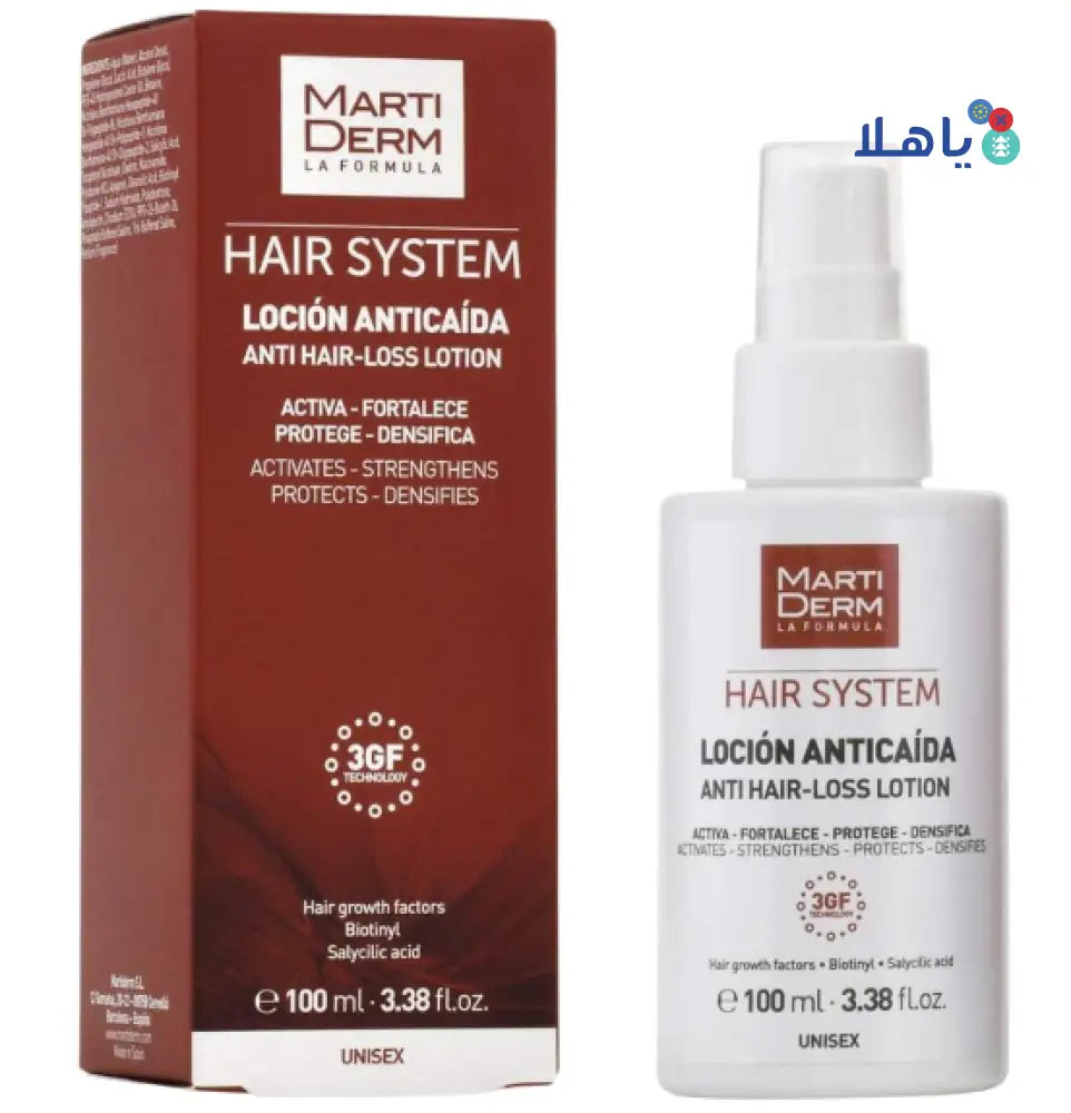 Martiderm Hair System Anticada 3gf Lotion 100ml