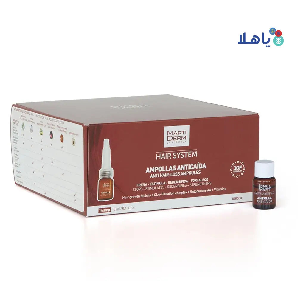 Martiderm Hair System Anticaida 3gf 14amp 3ml