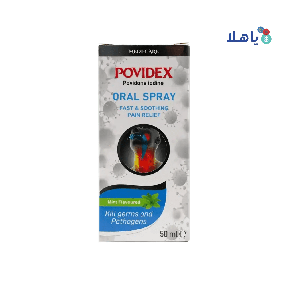 Medi - Care - Medi - Care Povidex Oral Spray 50ml â€“ Mint Flavoured - Pharmazone - 