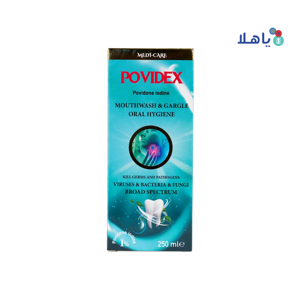 Medi-Care Povidex Mouthwash & Gargle Oral Hygiene 250ml