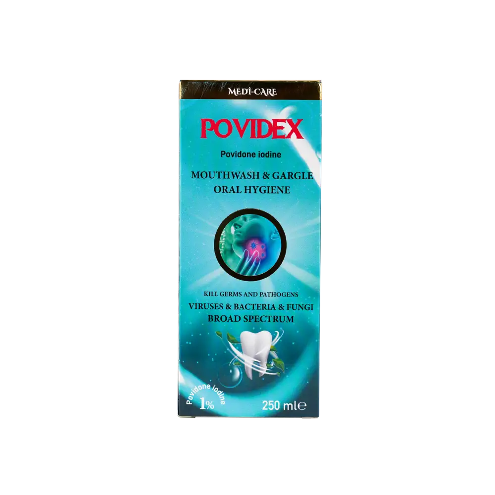 Medi-Care Povidex Mouthwash & Gargle Oral Hygiene 250ml