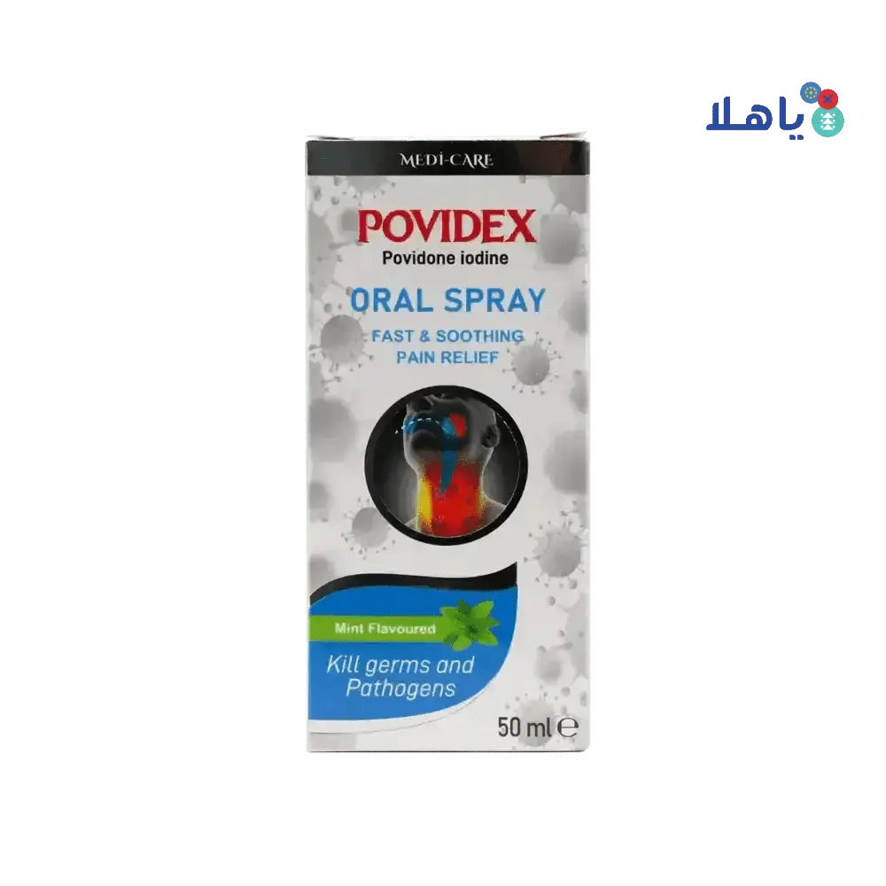 Medi - Care - Medi - Care Povidex Oral Spray 50ml â€“ Mint Flavoured - Pharmazone - 