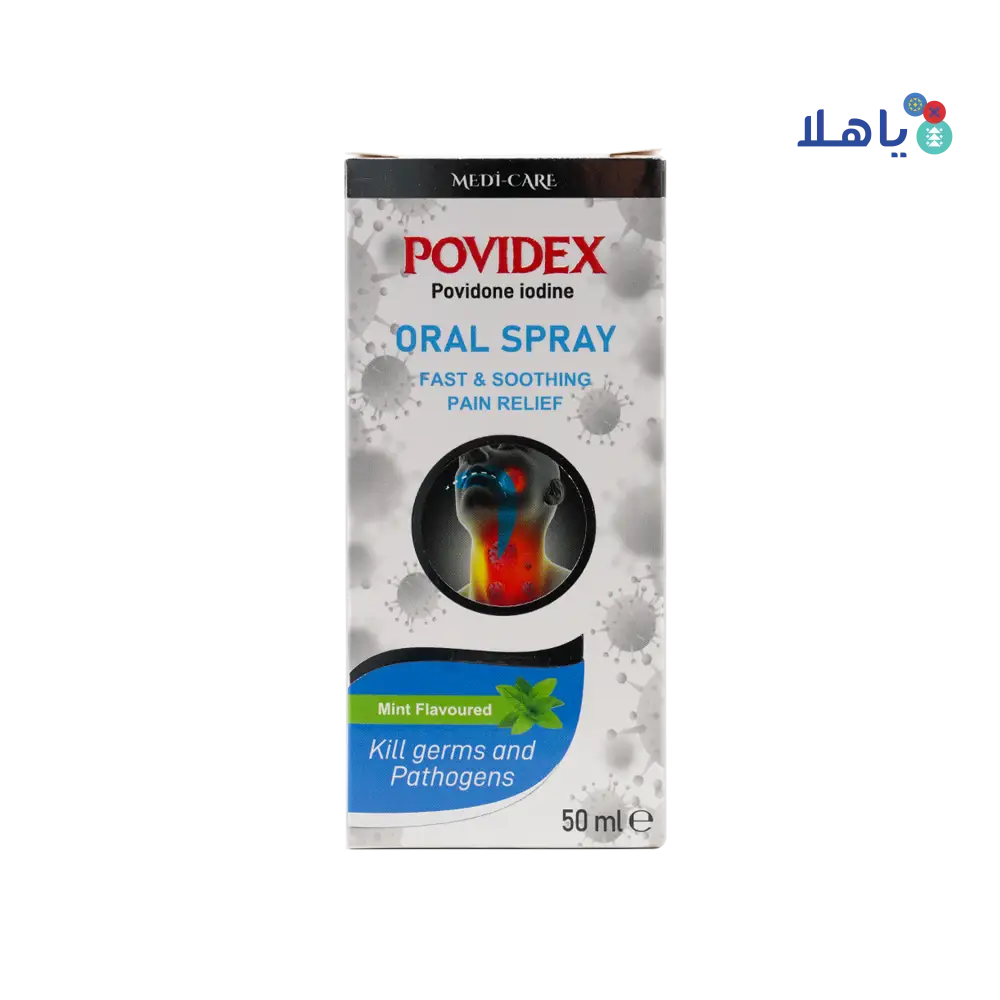 Medi-Care Povidex Oral Spray 50ml – Mint Flavoured