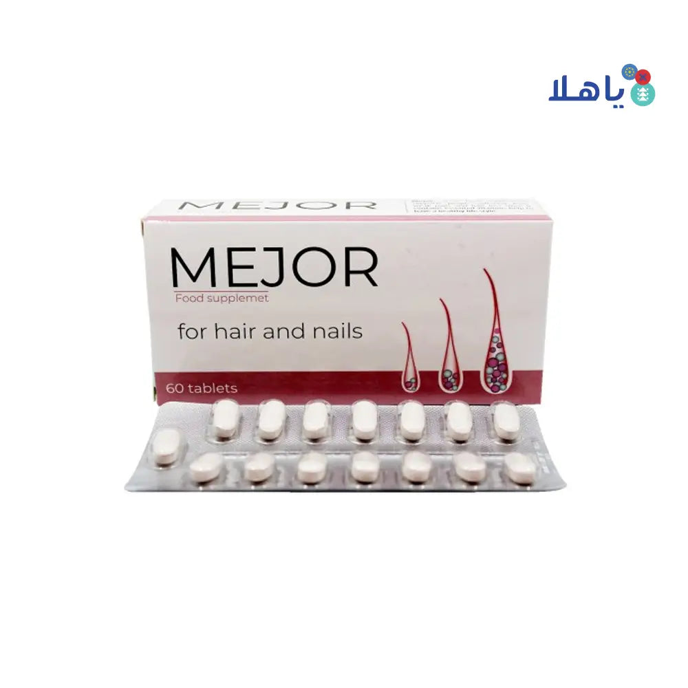 MEJOR FOR HAIR AND NAILS 60TAB