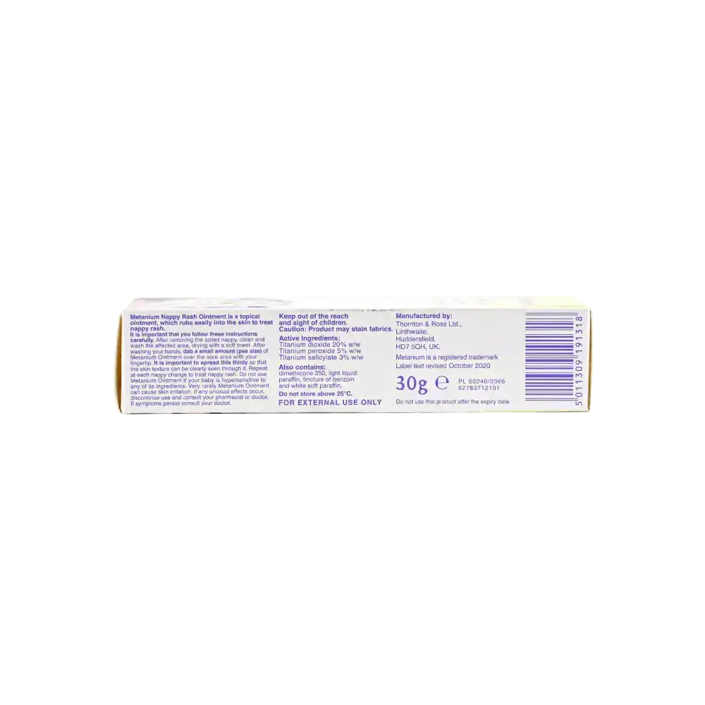 Care+ - Metanium Nappy Rash Ointment 30G - Pharmazone - 