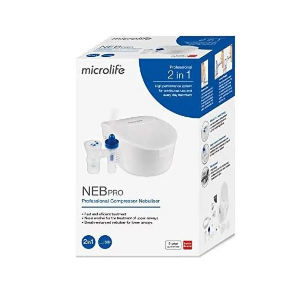 MICROLIFE PROFESSIONAL 2IN1 COMPRESSOR NEBULISER-NEBPRO