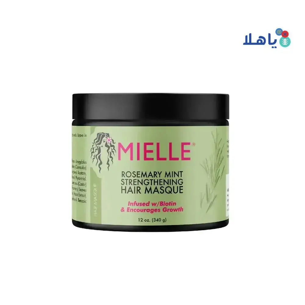 MIELLE ORGANICS - Mielle Rosemary Mint Strengthening Hair Mask 340GM - Pharmazone - 