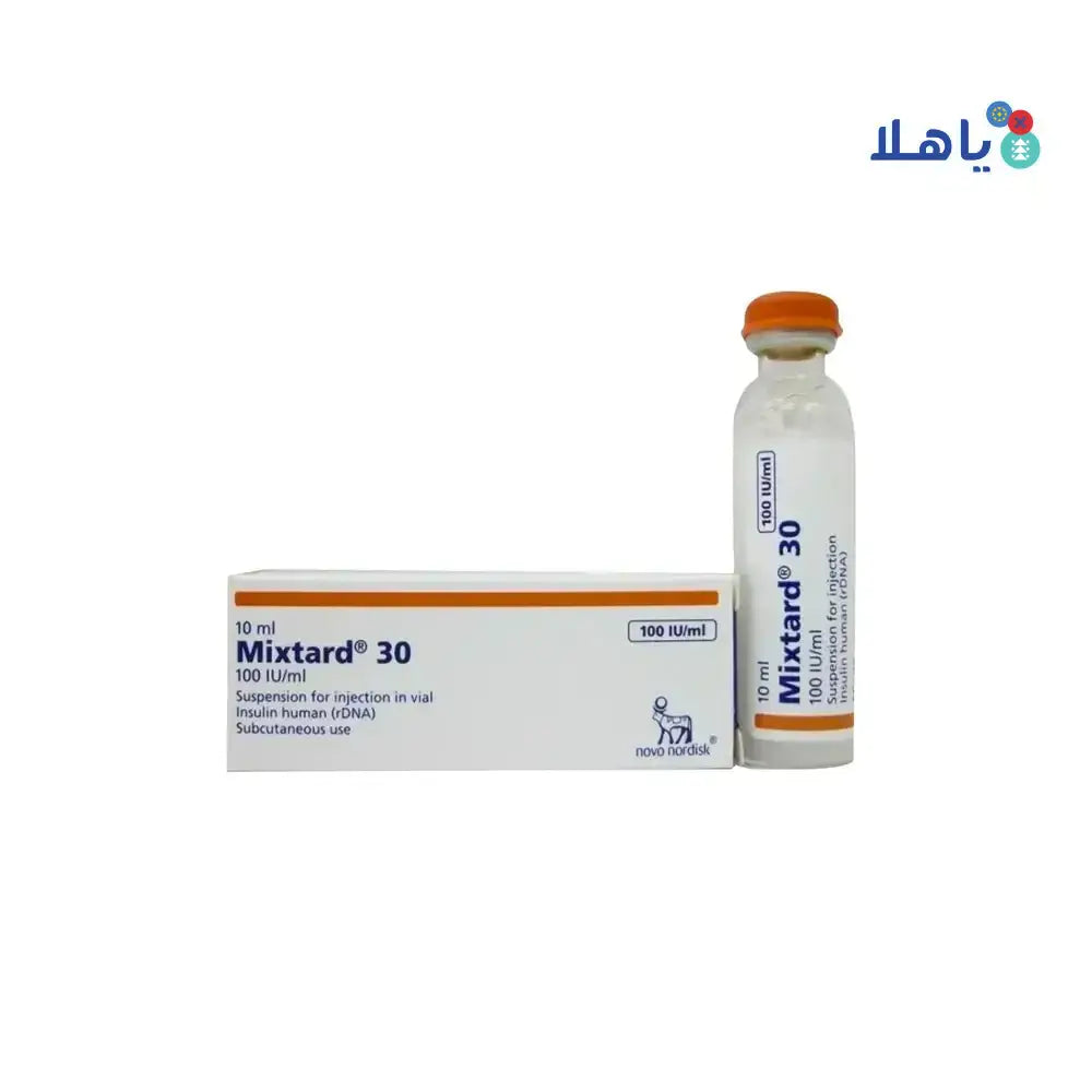 NOVO NORDISK - Mixtard 30 Hm 100Iu/Ml Suspension 10Ml - Pharmazone - 