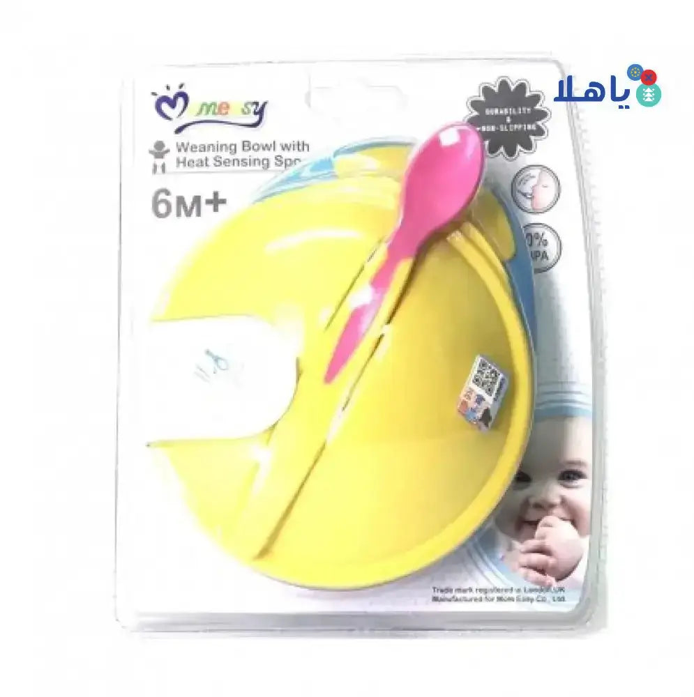 MOMEASY - MOMEASY WEANING BOWL WITH HEAT SENSING SPOON(42206 - Pharmazone - 