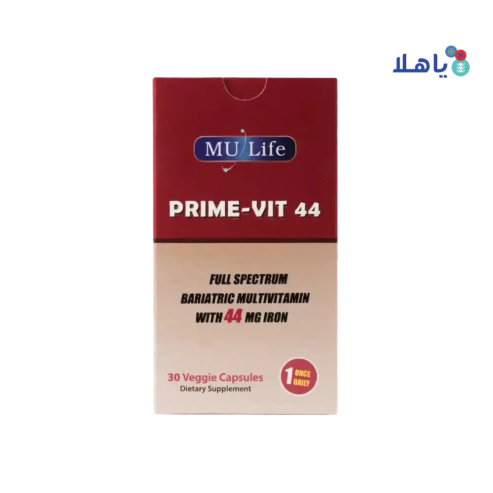 Mu Life - Mu Life Prime - Vit 44mg Iron 30 Veggies Capsules - Pharmazone - 