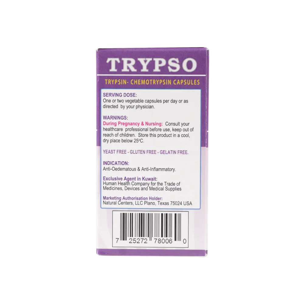 Mu Life Trypso 30 Veggies Capsules