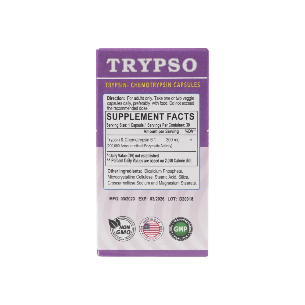 Mu Life Trypso 30 Veggies Capsules