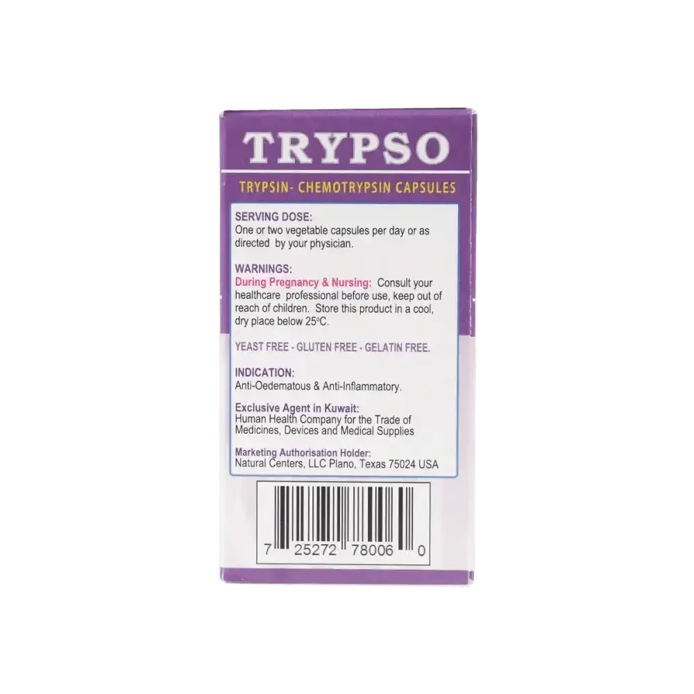 Mu Life - Mu Life Trypso 30 Veggies Capsules - Pharmazone - 