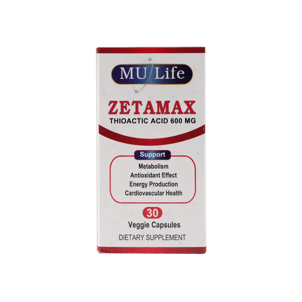 Mu Life Zetamax 600mg 30 Veggies Capsules