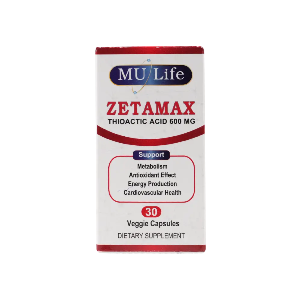 Mu Life Zetamax 600mg 30 Veggies Capsules