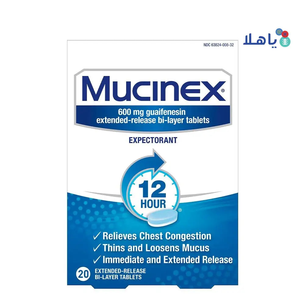 MUCINEX EXPECTORANT 20TAB