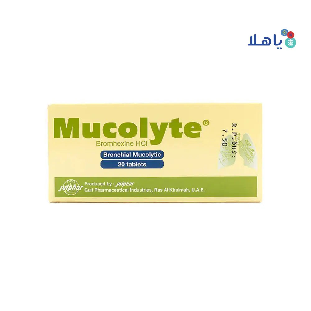 MUCOLYTE 8MG 20 TAB