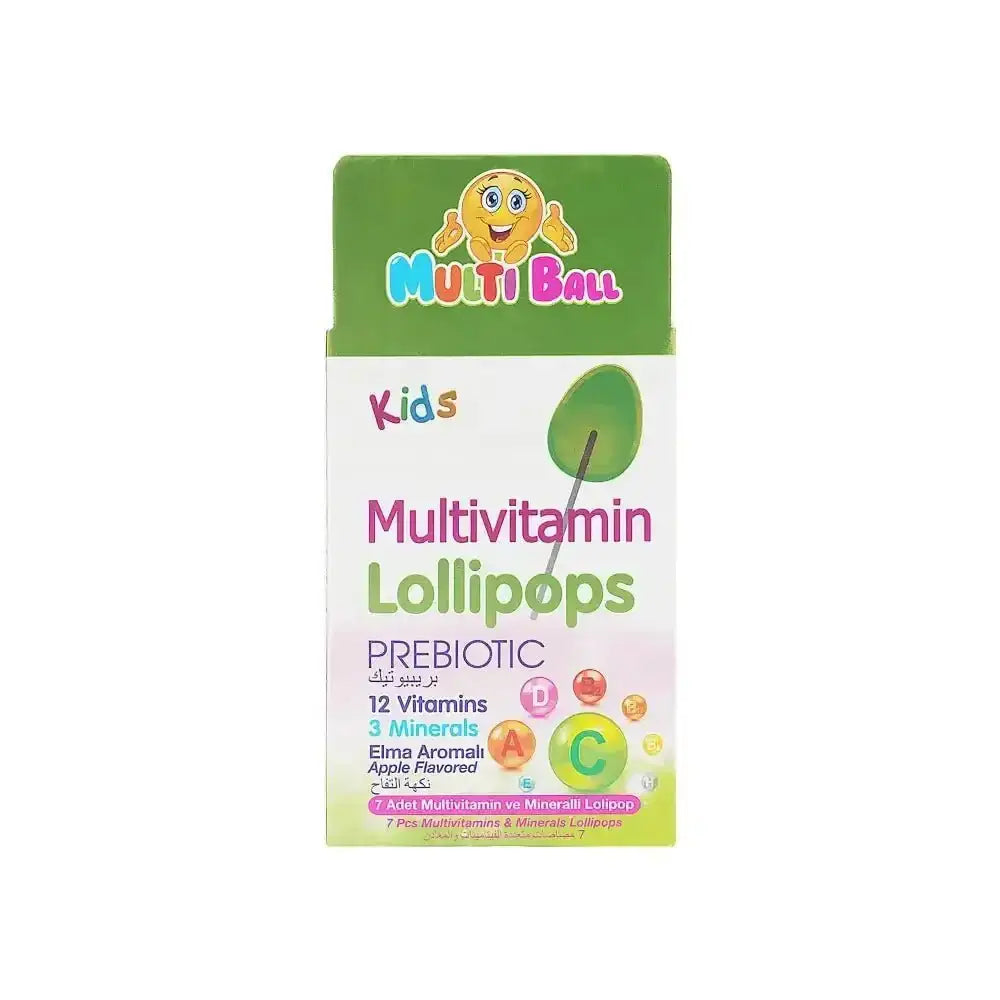 Multiball - Multi Ball Kids Multivitamin 7 Lollipops - Pharmazone - 