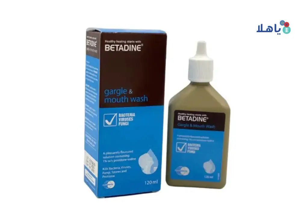 MUNDI - BETADINE GARGLE & MOUTHWASH 120 ML - Pharmazone - 