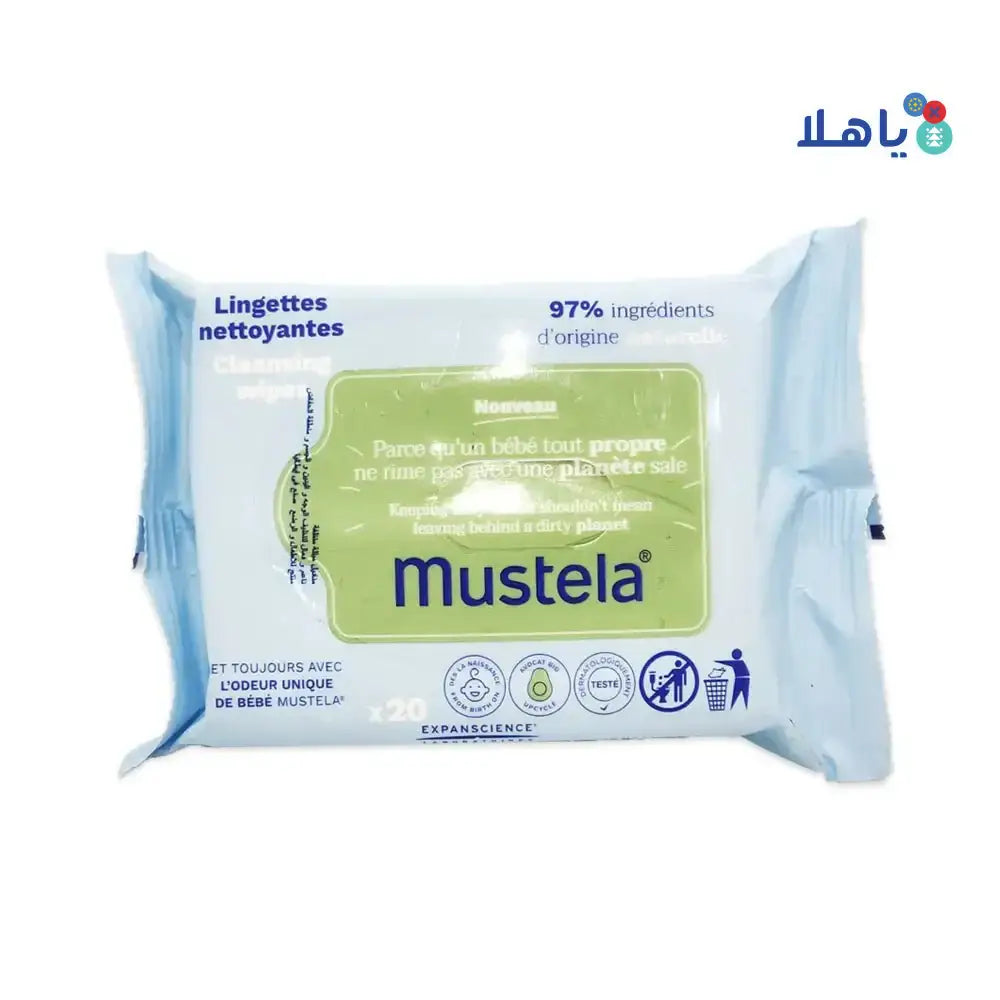 Mustela - Mustela Baby Cleansing Wipes 20Pcs - Pharmazone - 