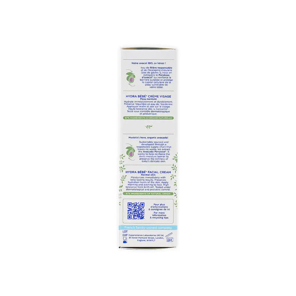 Mustela Bebe-Enfant Hydra Bebe Facial Cream 40ml