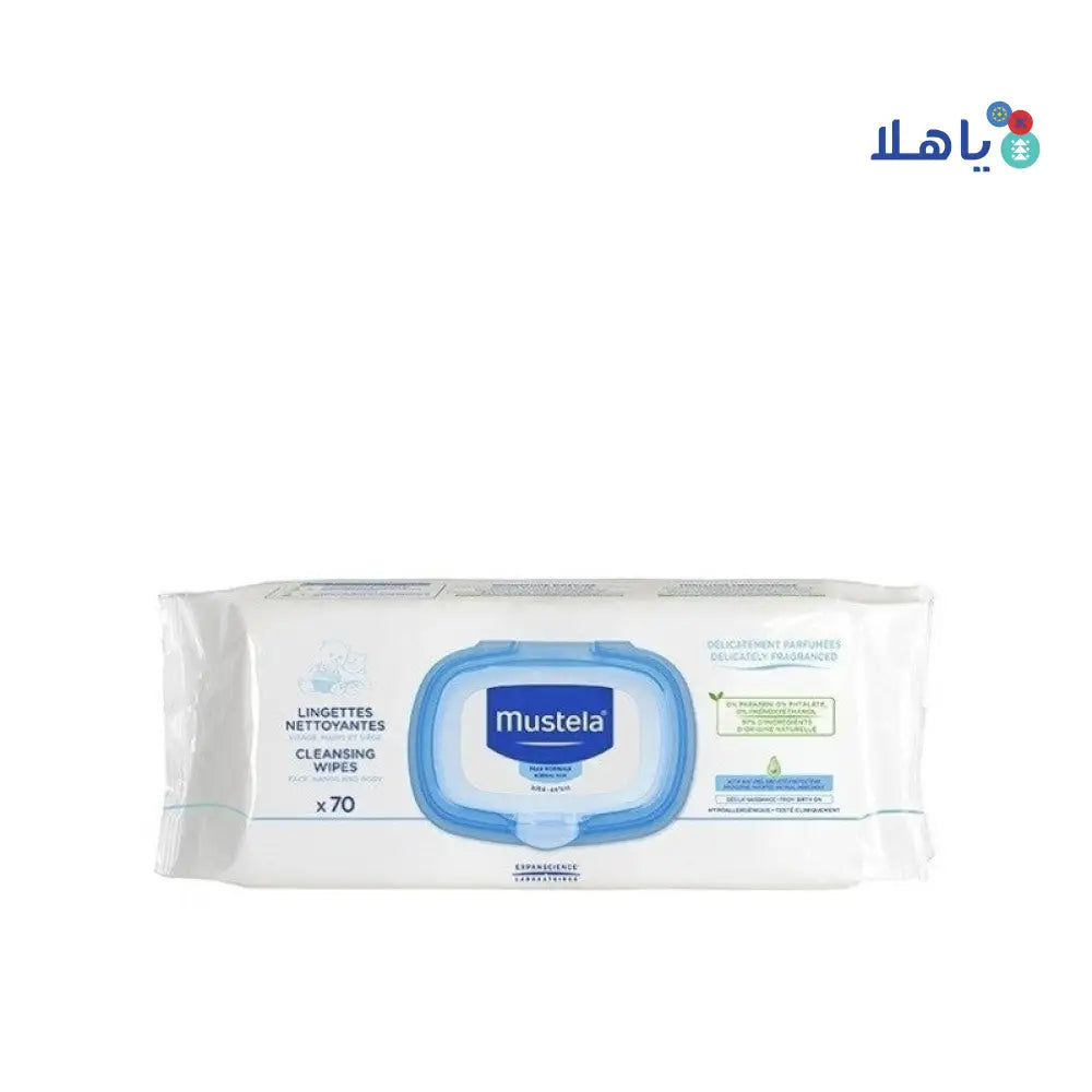 MUSTELA CLEANSING WIPES 70PCS