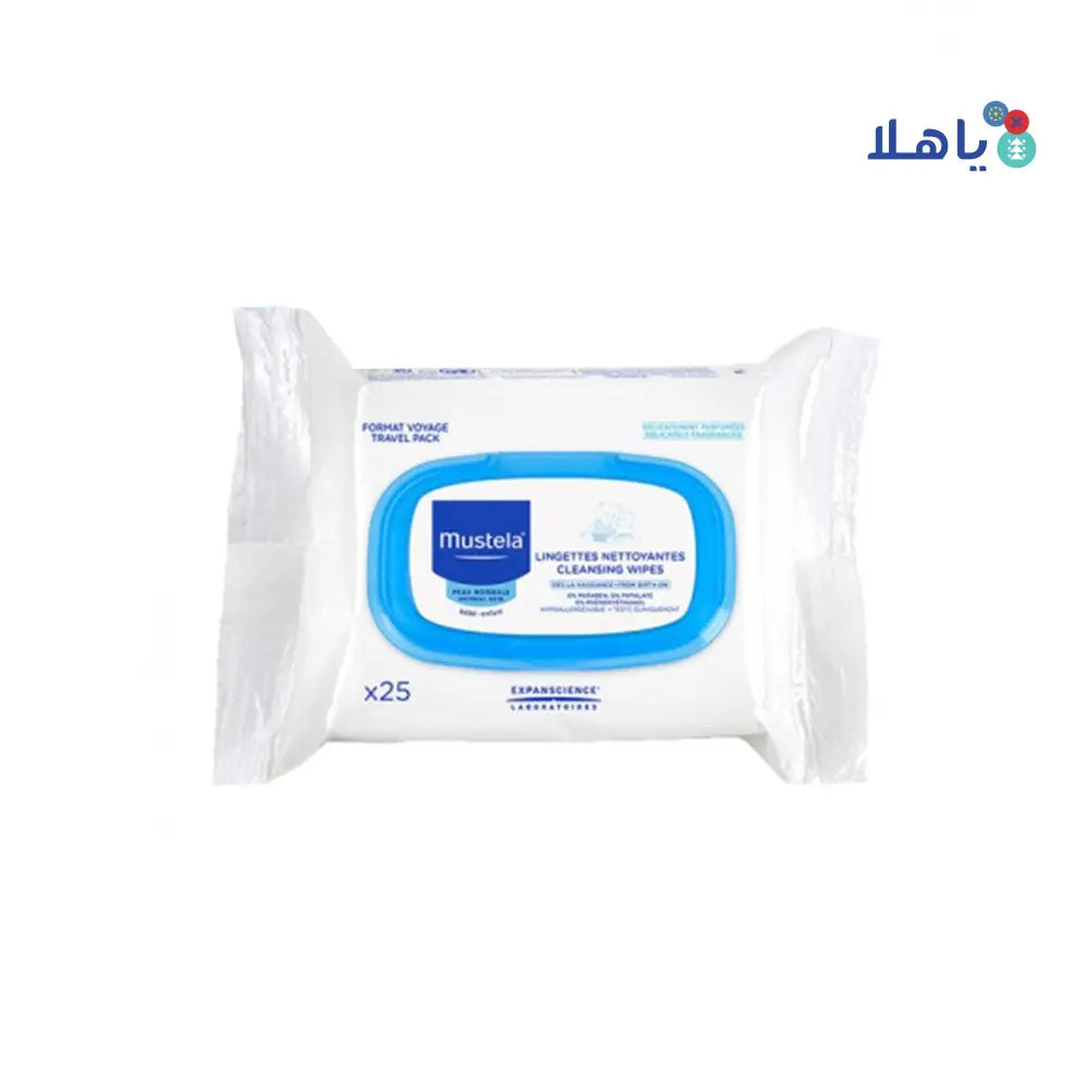 MUSTELA FACIAL CLEANSING CLOTHS 25WIPES