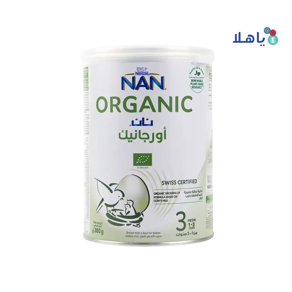 Nan Organic No-3 Milk 380gm-1-3 years