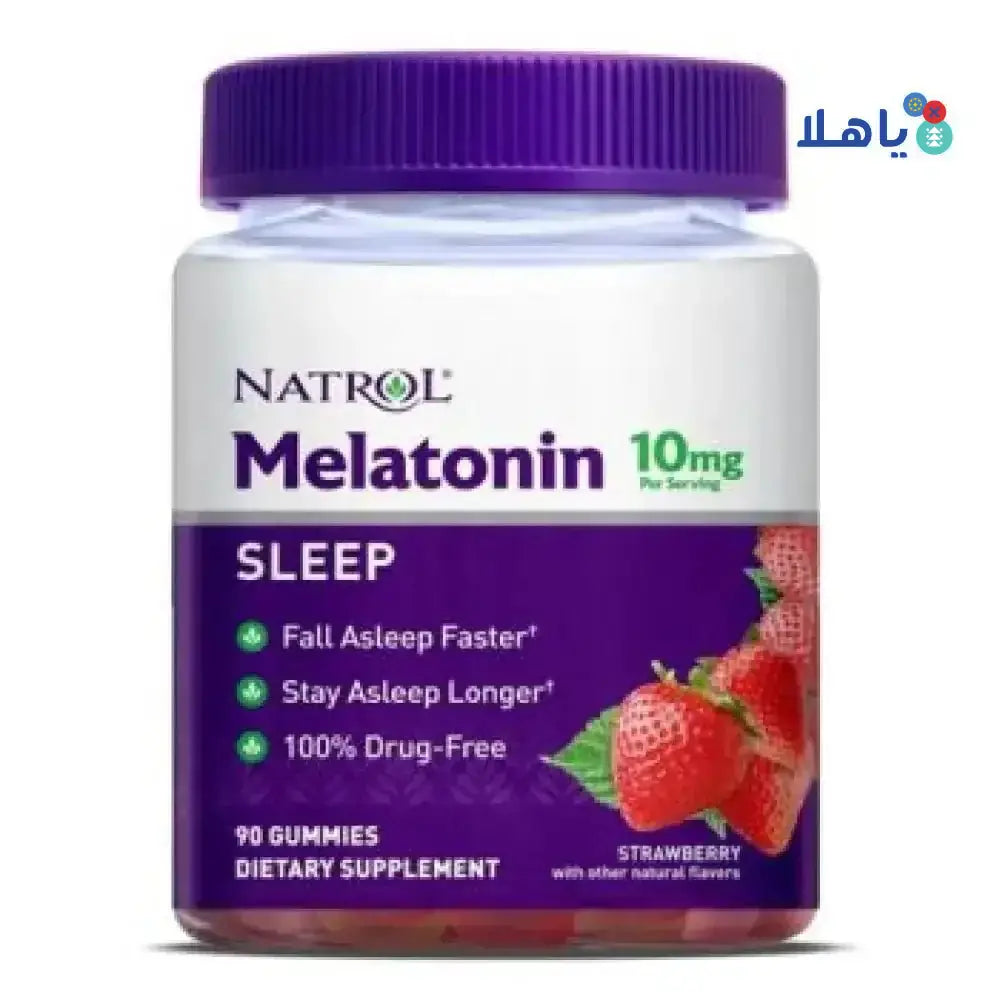 NATROL - Natrol Gummies Melatonin 10Mg 90 Strawberry - Pharmazone - 