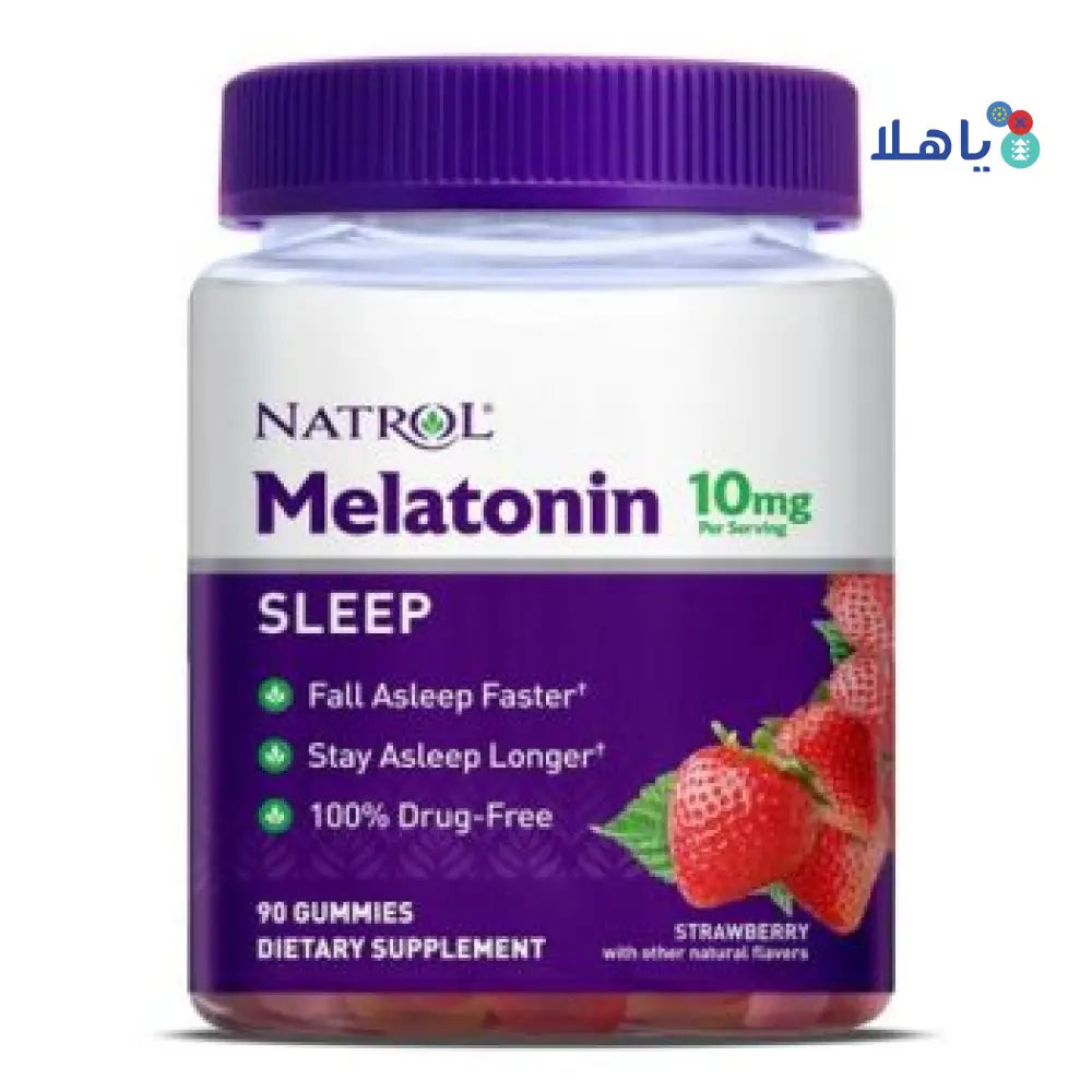 NATROL GUMMIES MELATONIN 10MG 90 STRAWBERRY