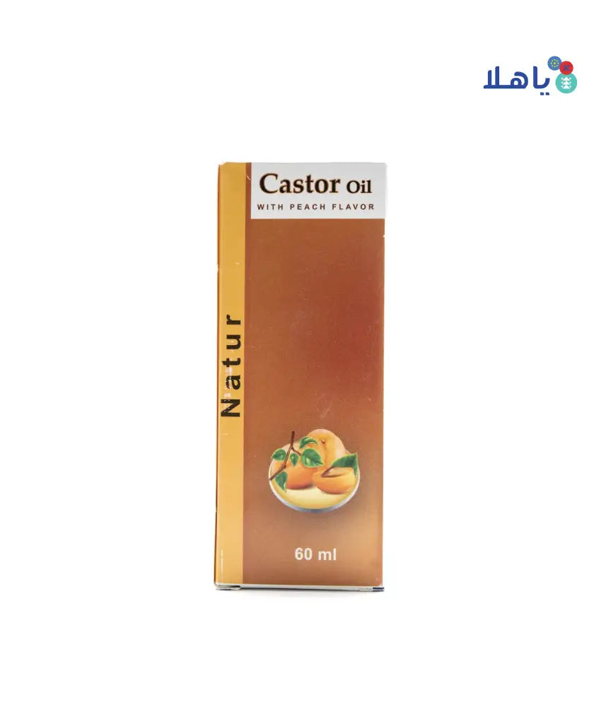 NATUR CASTOR OIL PEACH FLAVOR 60ML