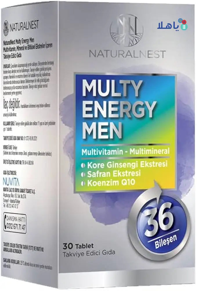 Naturalnest Multy Energy Men 30 Tablets