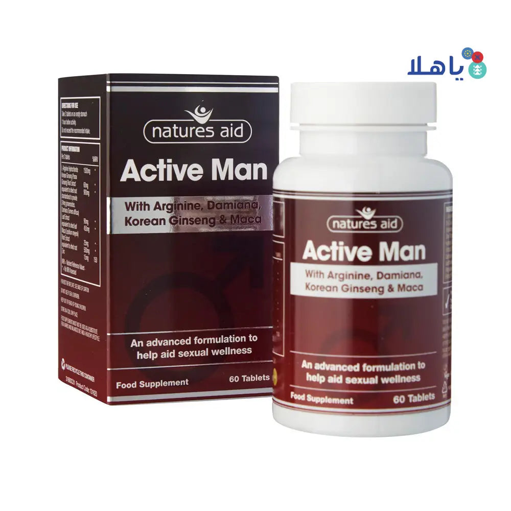 NATURES AID ACTIVE MAN 60 TABLETS