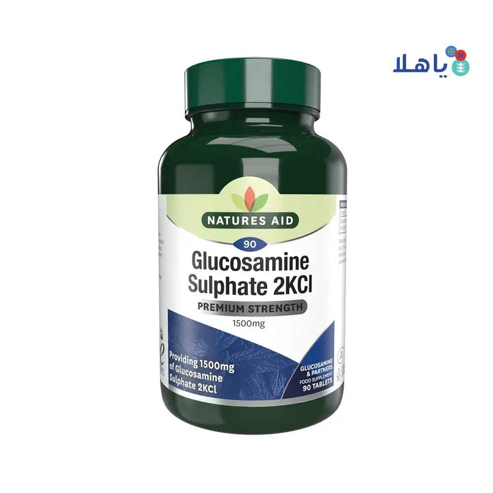 NATURES AID GLUCOSAMINE SULPHATE 2KCL 1500MG 90 TABLETS