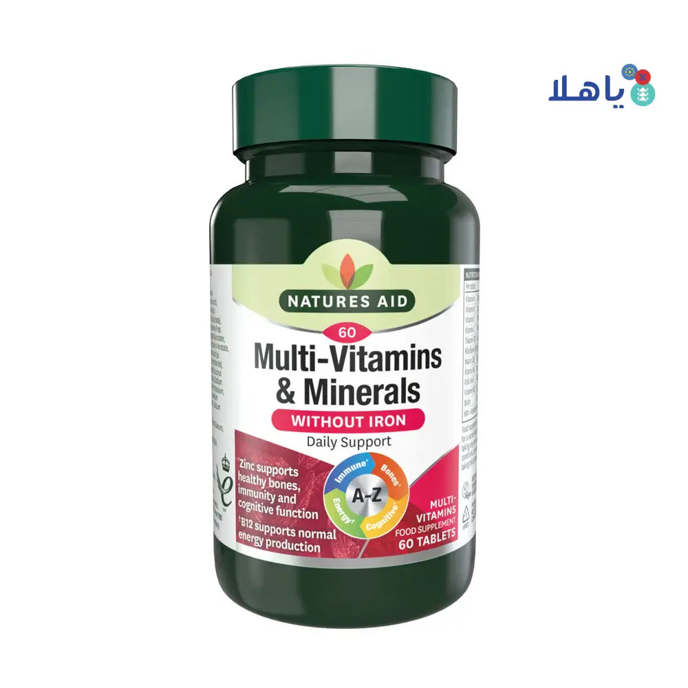 NATURES AID MULTI-VITAMINS & MINERALS 60 TABLETS