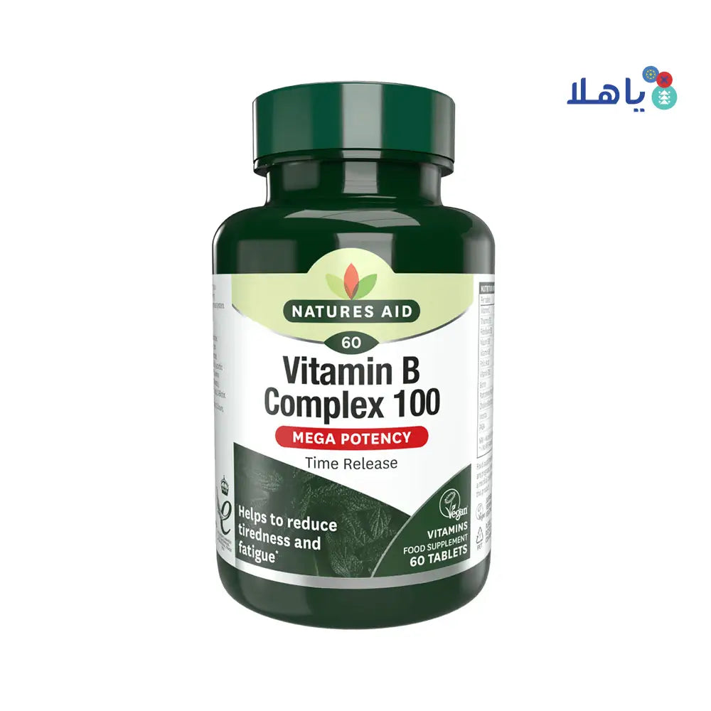 NATURES AID VITAMIN B 100 COMPLEX 60 TABLETS