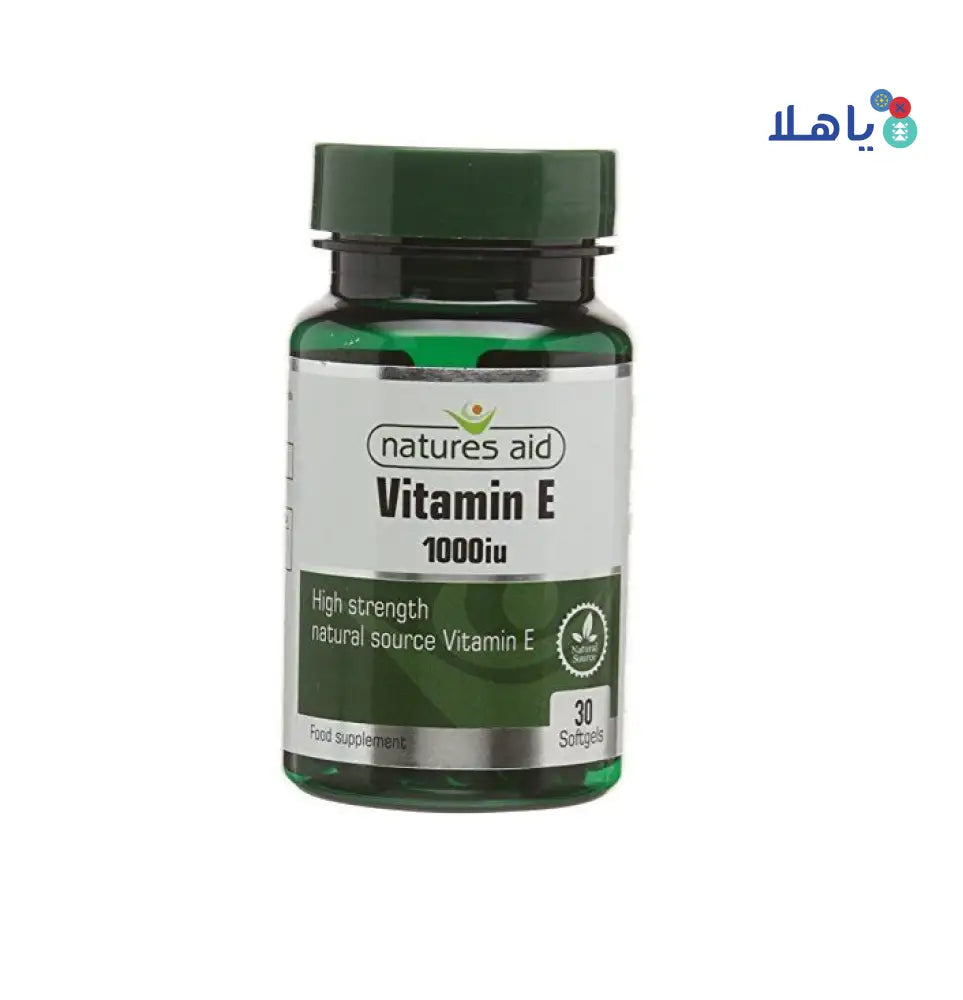 NATURES AID VITAMIN E 1000IU 30 SOFTGELS