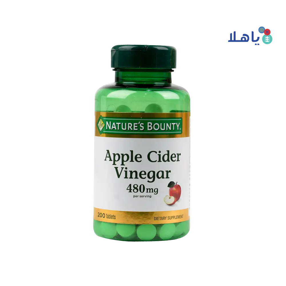 Natures Bounty Apple Cider Vinegar 480mg 200 Tablets