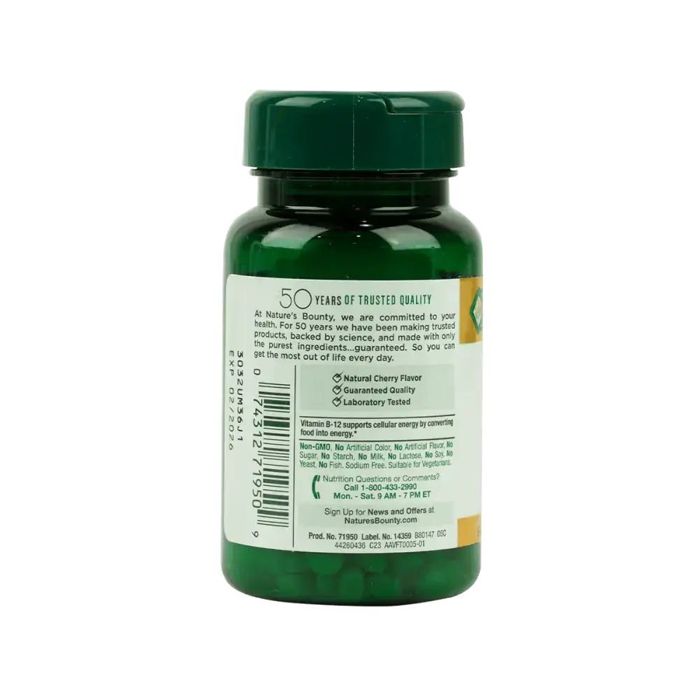 NATURES BOUNTY - Natures Bounty B - 12 1000Mcg 60Tab - Pharmazone - 