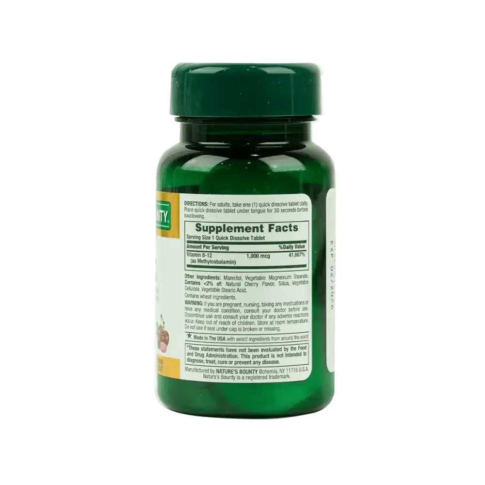 NATURES BOUNTY - Natures Bounty B - 12 1000Mcg 60Tab - Pharmazone - 