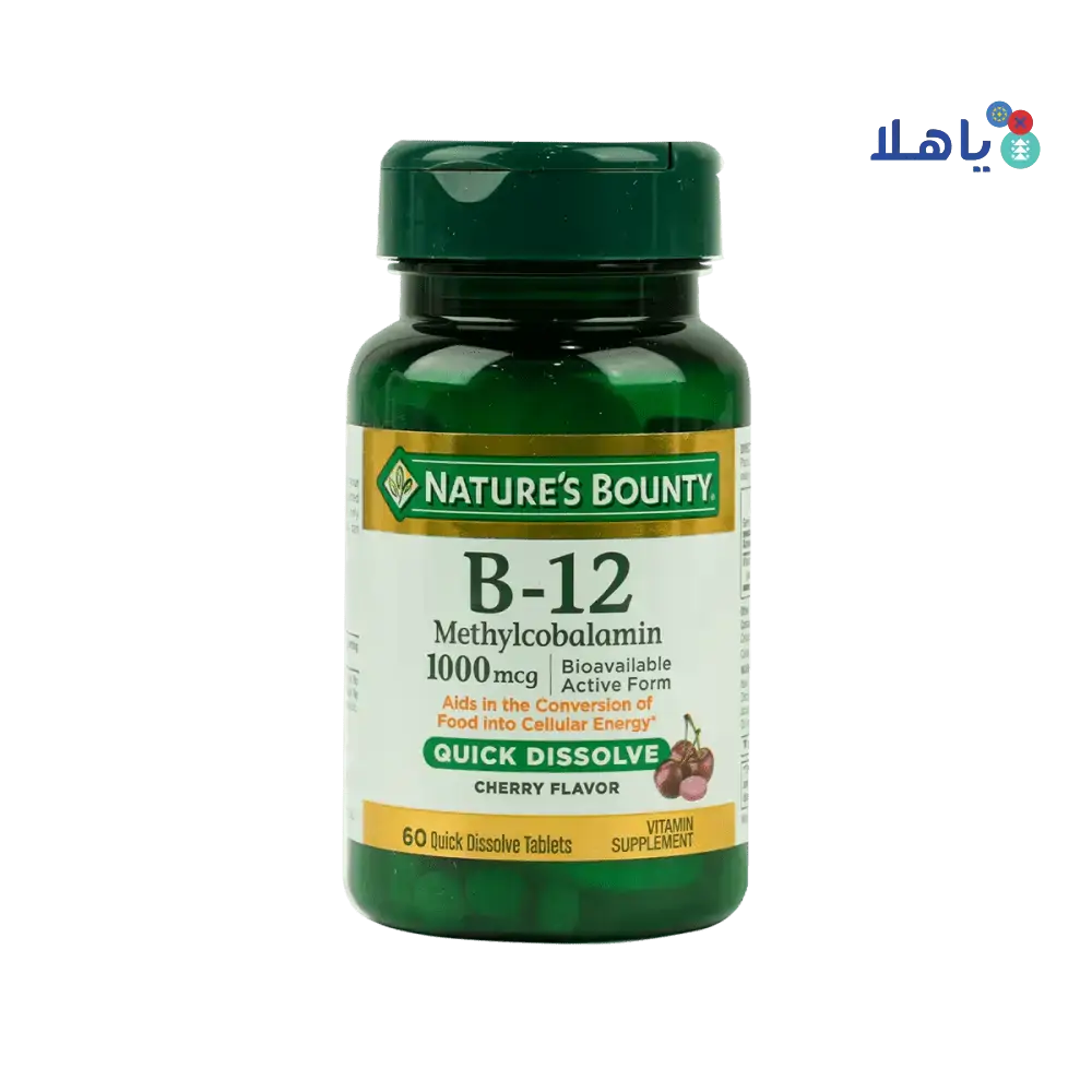 NATURES BOUNTY - Natures Bounty B - 12 1000Mcg 60Tab - Pharmazone - 