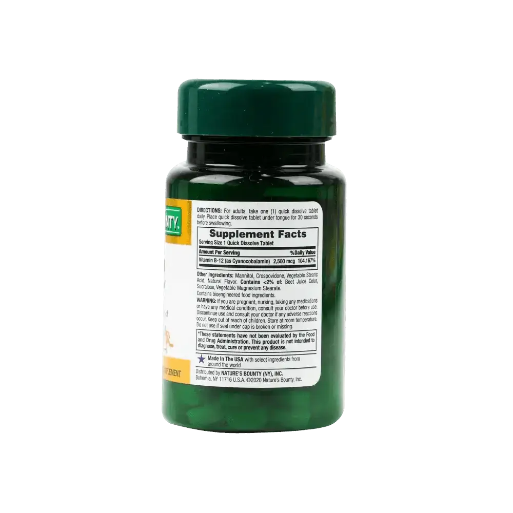 NATURES BOUNTY - Natures Bounty B - 12 2500mcg 75tabs - Pharmazone - 