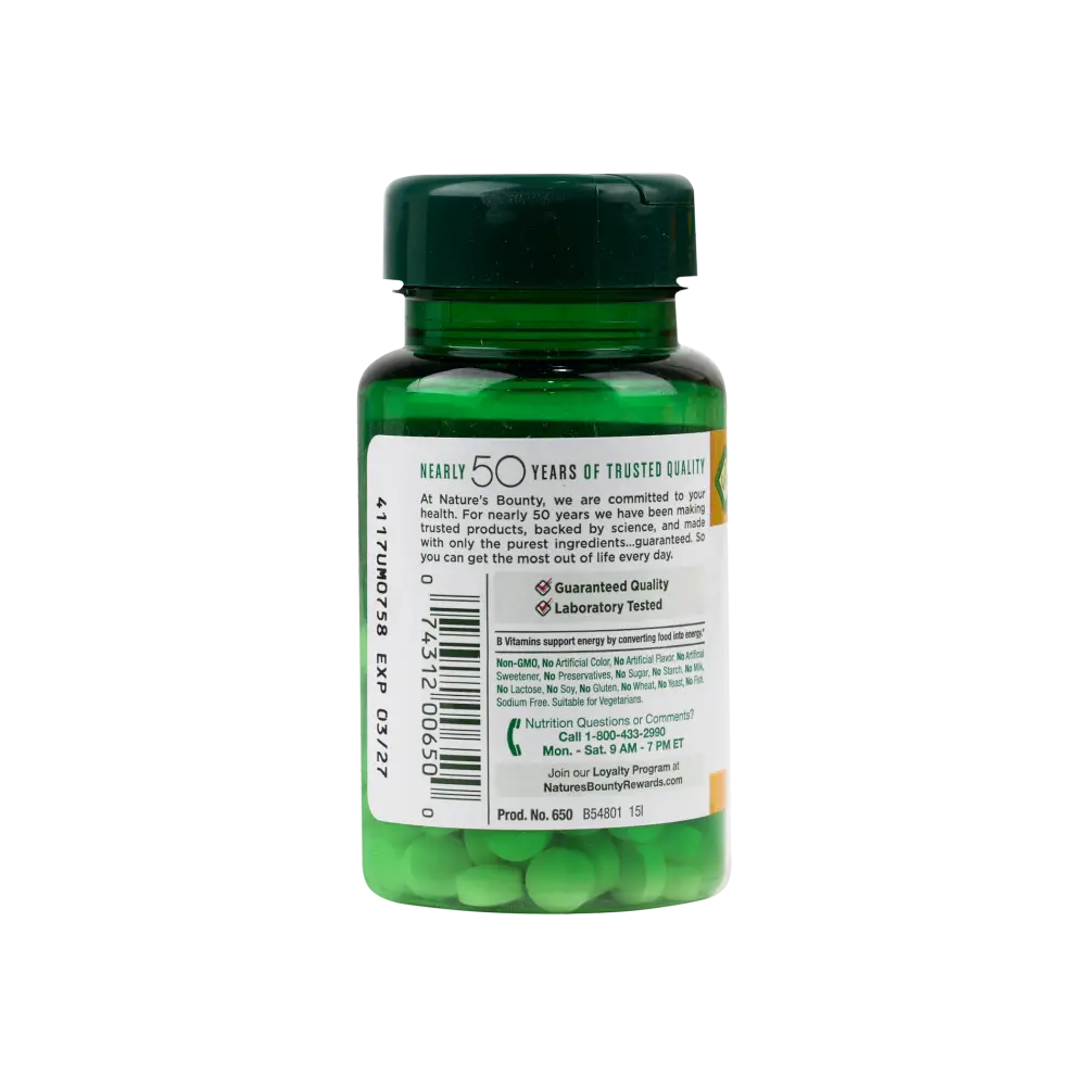 Natures Bounty B-6 100mg 100 Tablets