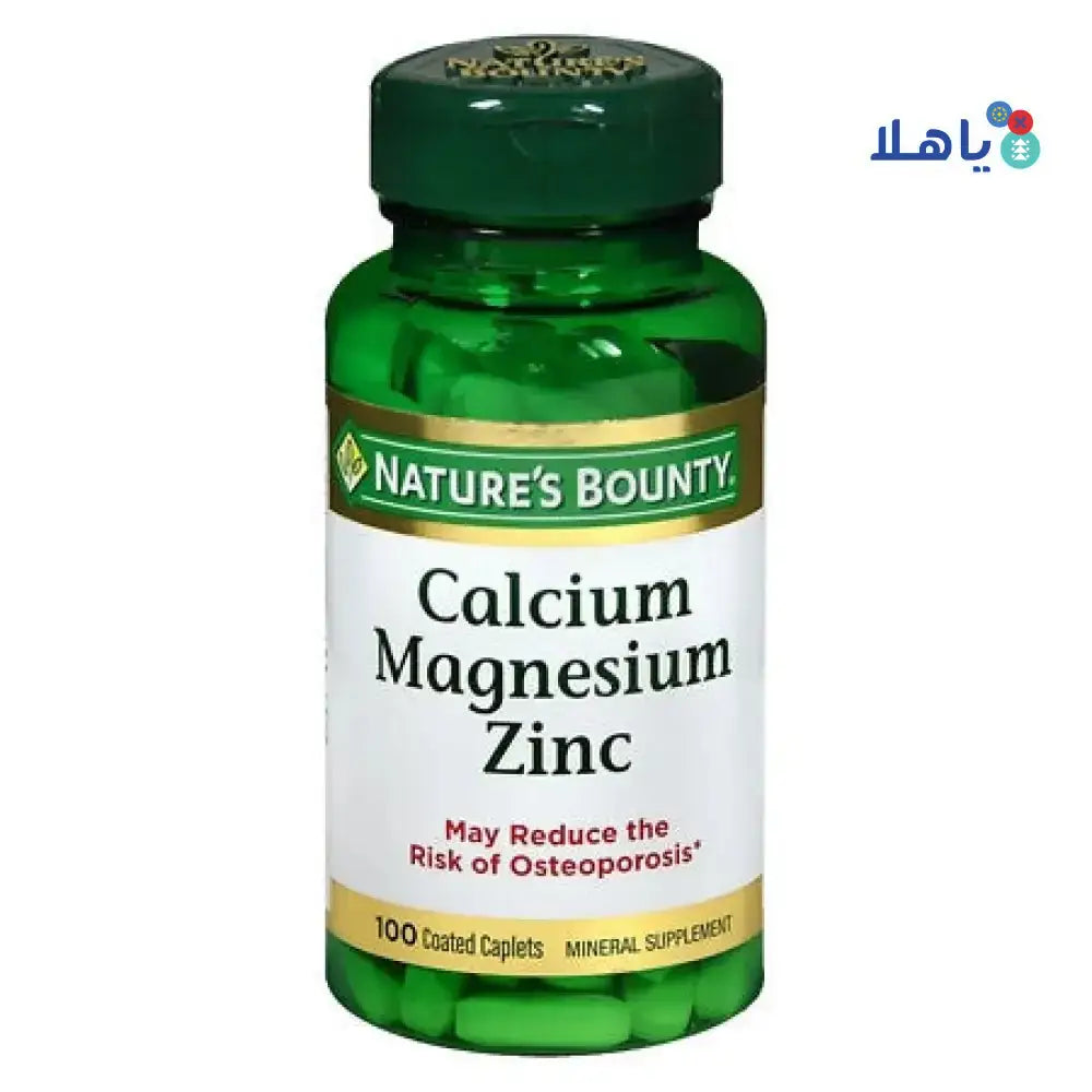 NATURES BOUNTY - Natures Bounty Cal + Mag + Zinc 100Cap - Pharmazone - 