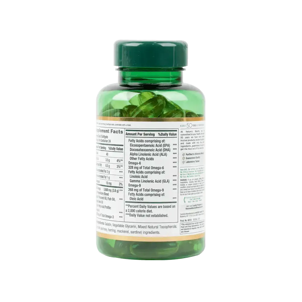 NATURES BOUNTY - Natures Bounty Fish, Flax, Borage Omega3 - 6 - 9 72Cap - Pharmazone - 